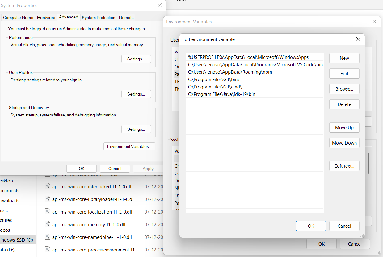 Set Permanent Path of JDK in Windows